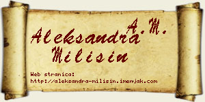 Aleksandra Milišin vizit kartica